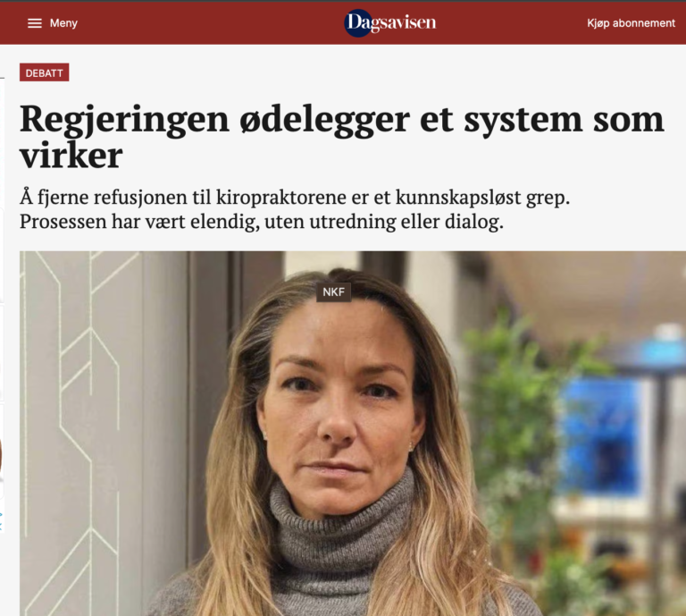 Regjeringen ødelegger et system som virker